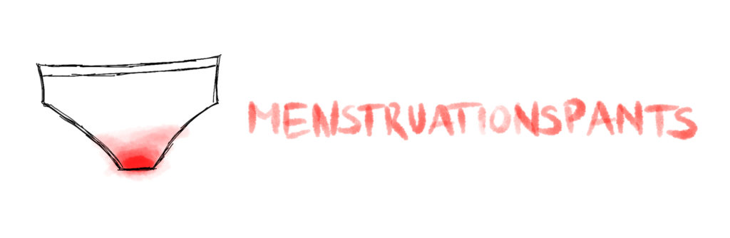 digitale Zeichnung einer Menstruationspants